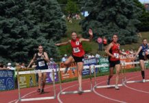 Zwingman medals in 300 hurdles