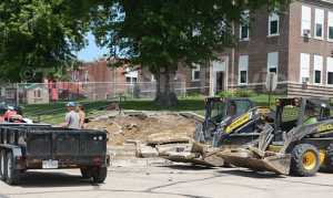 The Cinderella steps at Elgin Public School have been removed. Elgin Review photo