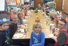 Kindergartners/First Graders Celebrate Thanksgiving At EPS! The EPS Kindergarten and First Graders celebrated Thanksgiving. Photo submitted