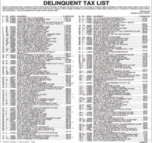 2023 Delinquent Taxes FINAL