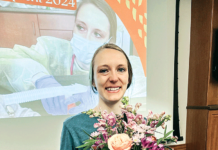 BCHC recognizes Schindler for Caring Kind Award C Schindler 3 col cmyk.web