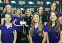 EHCC donates $4,000 to ambulance fund drive EHS EHCC check donation Elgin Rescue 6788 4 col cmyk