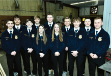 State FFA Degree recipients Elgin FFA state qualifies Carter Beckman Elgin Public Pope John EPPJ Elgin Nebraska Antelope County Nebraska news Elgin Review 2023 0353 4 col cmyk
