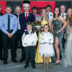 Nelson, Busteed chosen as EPS Homecoming King, Queen Elgin High School Homecoming Coronation Baylee Busteed Steven Nelson Elgin Public Pope John EPPJ Wolfpack Cross Country Elgin Nebraska Antelope County Nebraska news Elgin Review 2023 2465 4 col cmyk