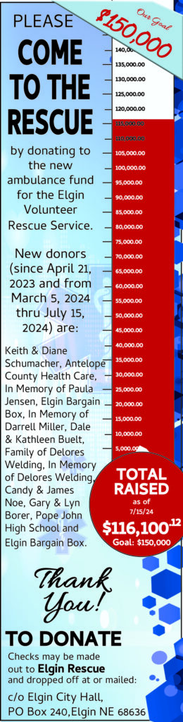 Elgin Rescue donor list 2024 updated
