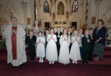 First Communion at St. Boniface St. Boniface Catholic Church First Communion 2023 Elgin Nebraska Antelope County Nebraska news Elgin Review 2023 6299 4 col cmyk