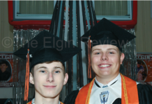Seniors awarded diplomas at EPS eps front grad 2 3 col cmyk