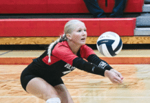 Wolfpack split volleyball triangular with NC, HCC