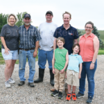 Australian scholar, family learn about soil health, economics during visit to Meis farm meis group shot 4 col cmyk