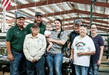 Alice Morrison presented the Jolene Mosel Helping Hand Award Sunday