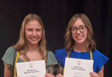 National Honor Society inductees