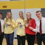 PJCC speech team at Riverside competition Pope John XXIII Central Catholic High School Elgin Nebraska Antelope County Nebraska news OID Team Aiden Klein Ashlynne Charf Brooklyn Meis Elise Ruterbories Jack Barlow Riverside Meet